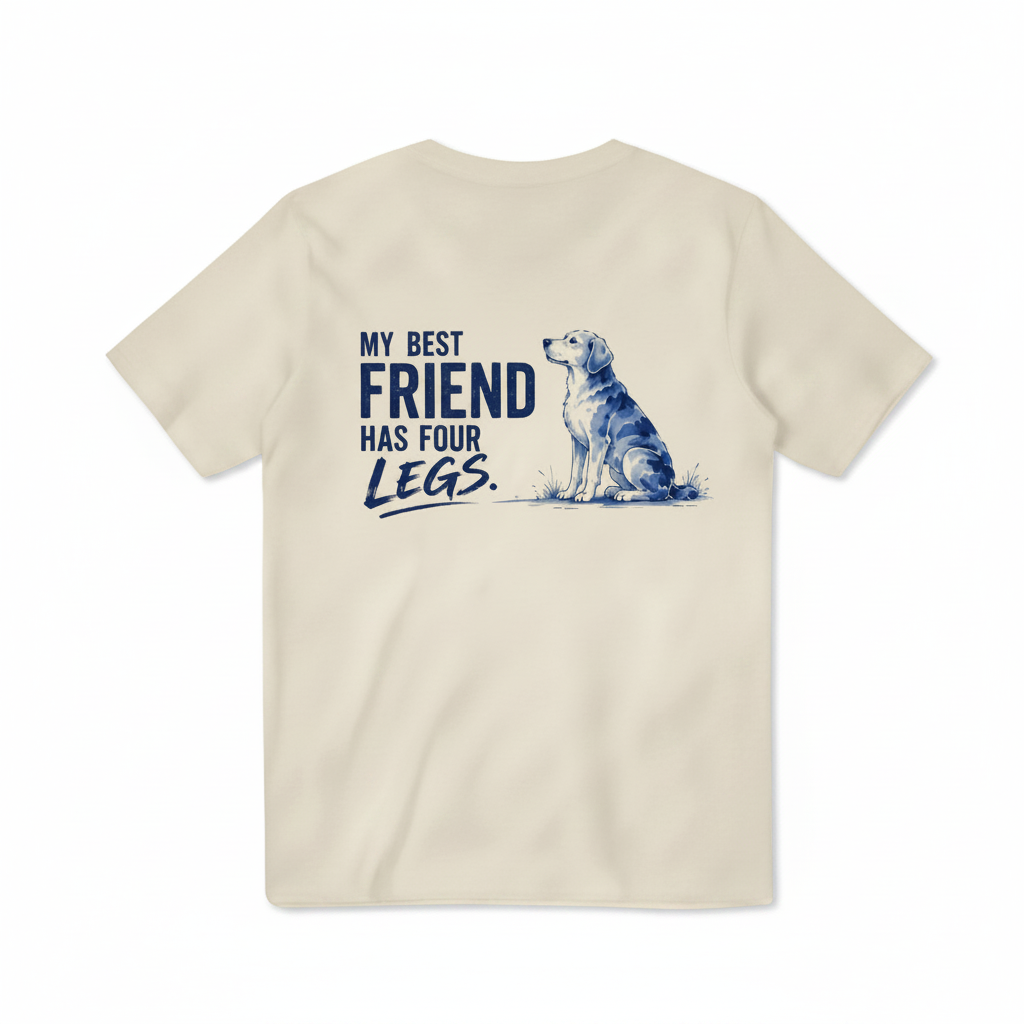 My Best Friend Has Four Legs Dog Graphic Tee