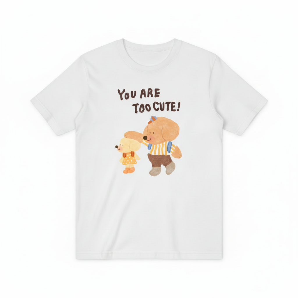 Sweet Dog Friendship Quote Funny Graphic T-Shirt T6005