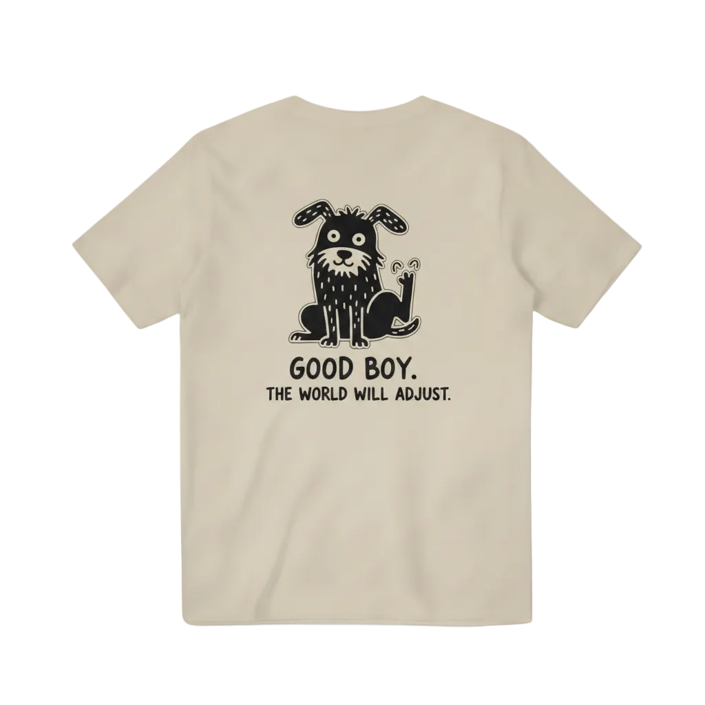 Good Boy. The World Will Adjust. Tee