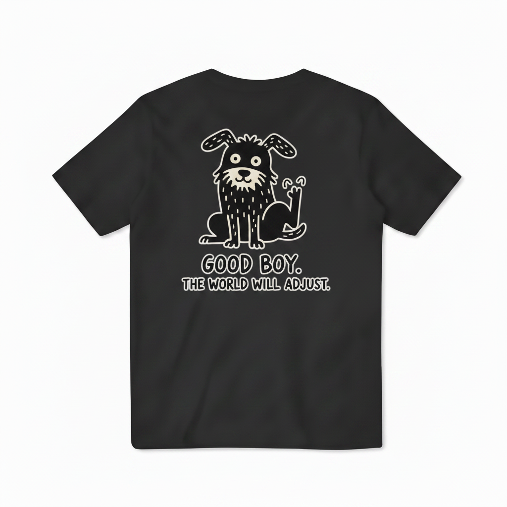 Good Boy. The World Will Adjust. Tee