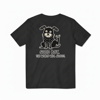 Good Boy. The World Will Adjust. Tee