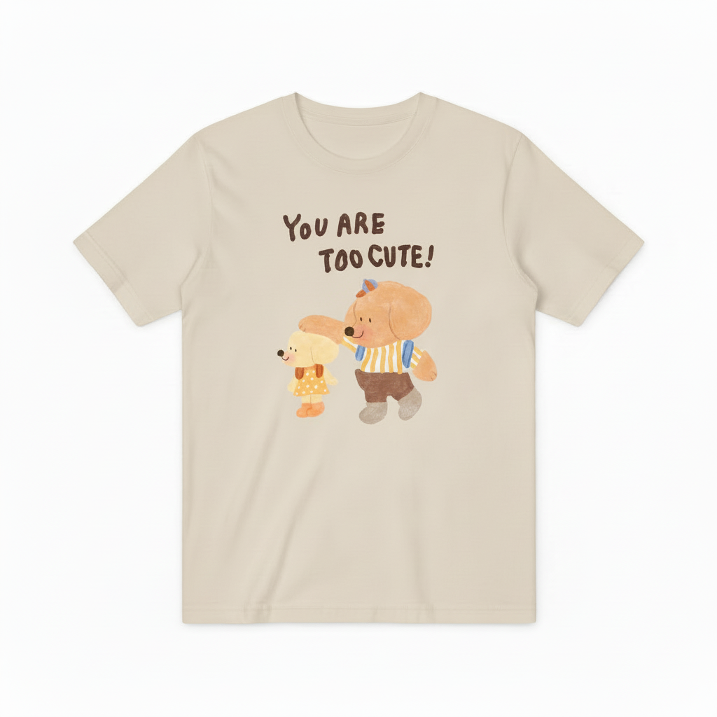 Sweet Dog Friendship Quote Funny Graphic T-Shirt T6005