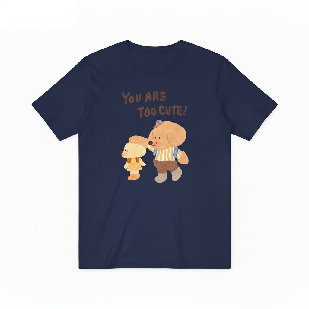 Sweet Dog Friendship Quote Funny Graphic T-Shirt T6005