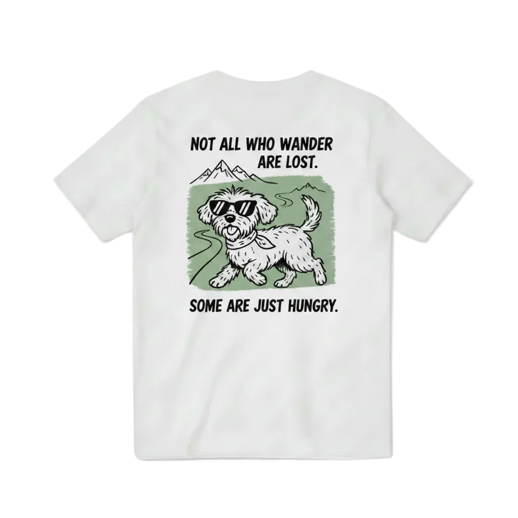 Not All Who Wander Are Lost. Some Are Just Hungry. Tee
