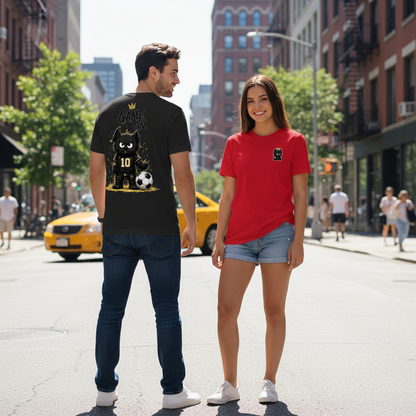 Game On King Cat Soccer Graphic Tee