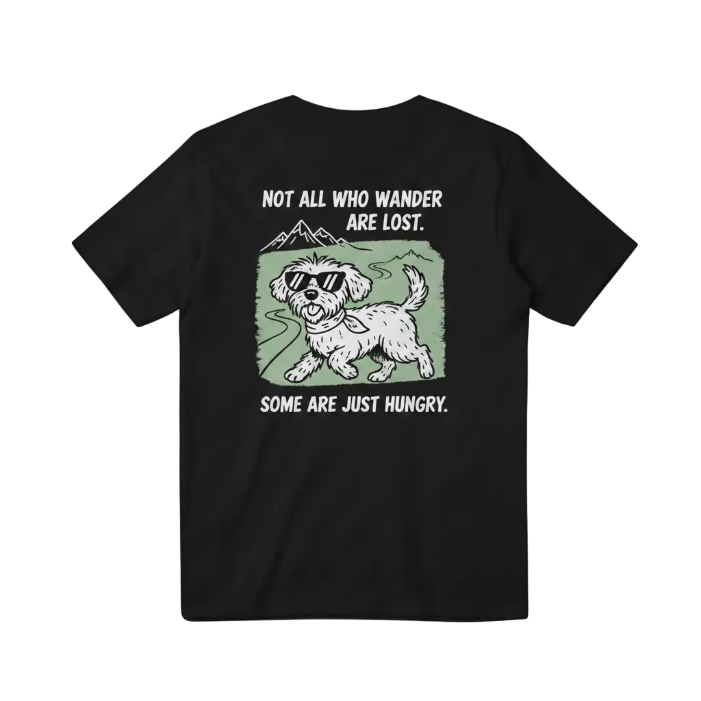 Not All Who Wander Are Lost. Some Are Just Hungry. Tee