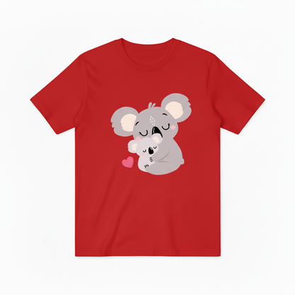 Sweet Koala Family T-Shirt with Heart Design T6000