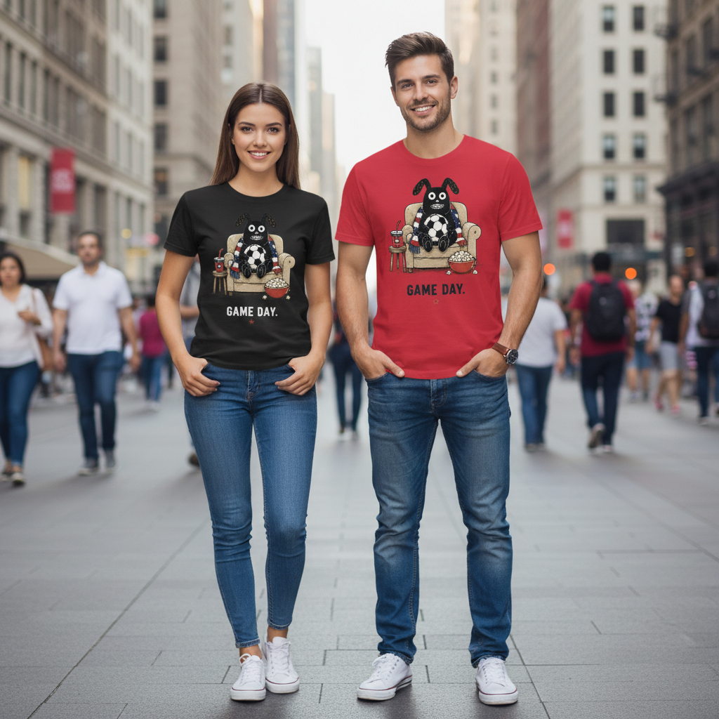 Game Day Funny Soccer Fan Graphic Tee