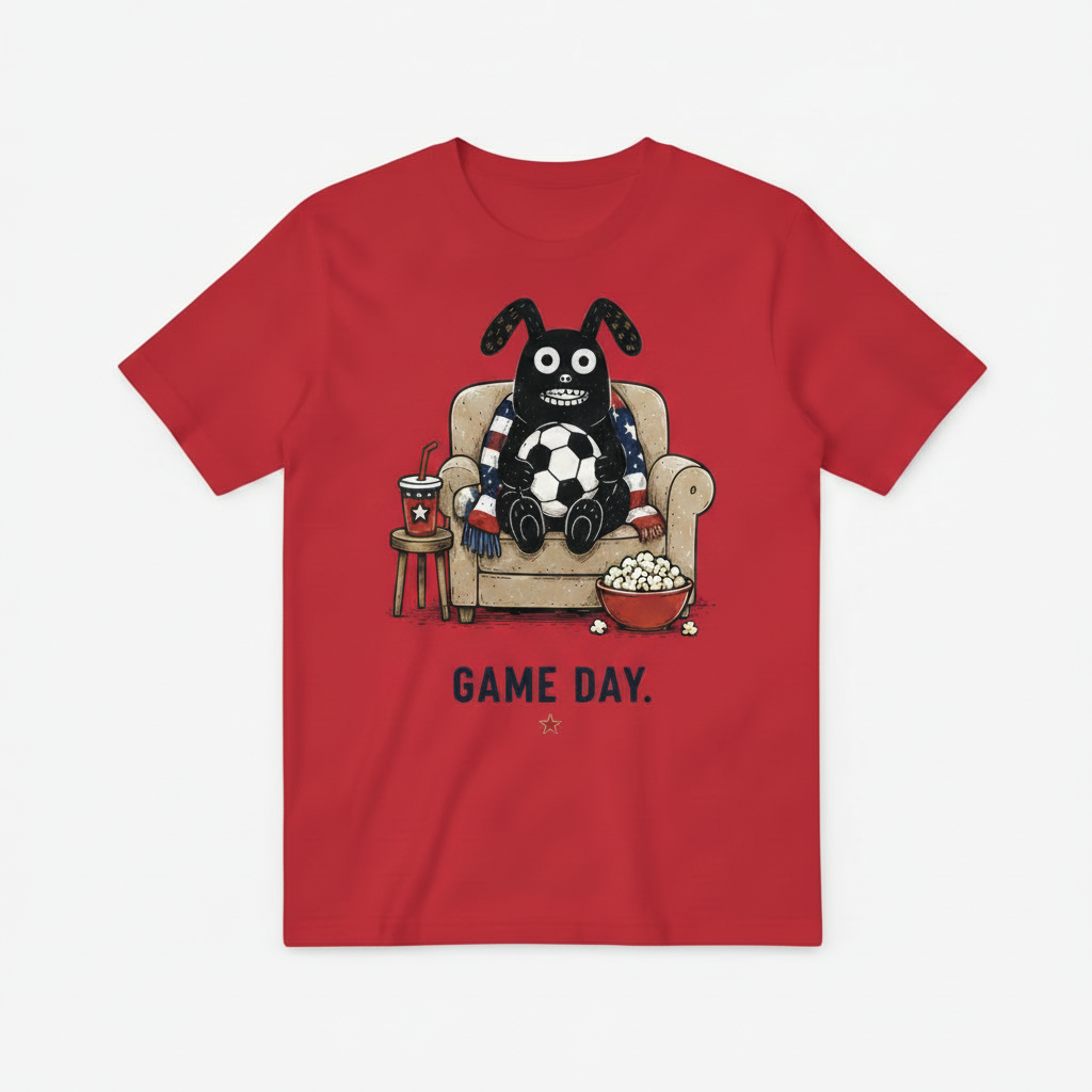 Game Day Funny Soccer Fan Graphic Tee