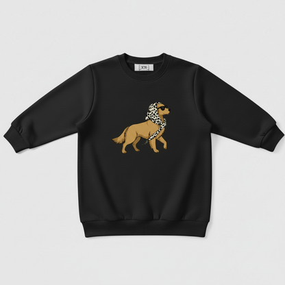 Sassy Golden Retriever Leopard Sunglasses Dog Crewneck C1094