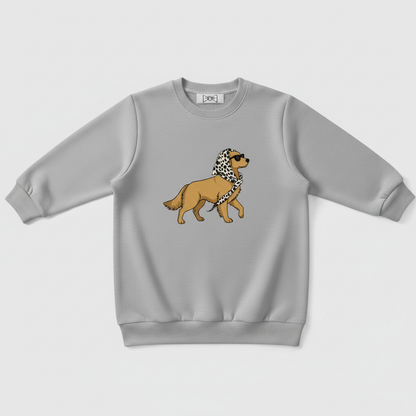 Sassy Golden Retriever Leopard Sunglasses Dog Crewneck C1094