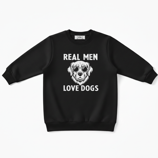 Real Men Love Dogs Graphic Crewneck C1096