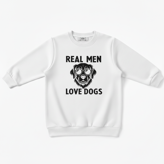 Real Men Love Dogs Graphic Crewneck C1096