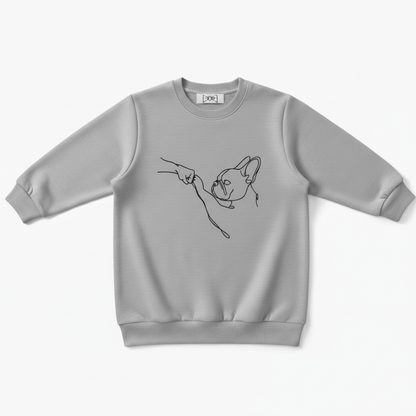 Frenchie One Line Art Touch Crewneck C1098