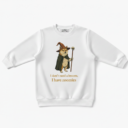 I Have Zoomies Shiba Wizard Graphic Crewneck C1110