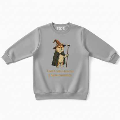 I Have Zoomies Shiba Wizard Graphic Crewneck C1110