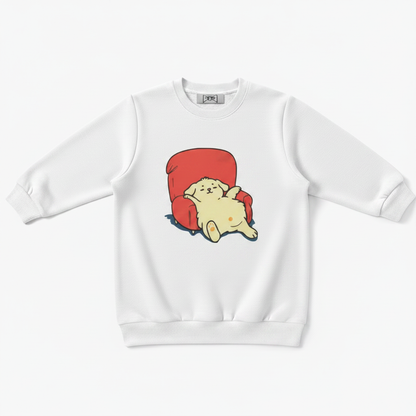 Lazy Dog Red Armchair Cozy Crewneck C1115