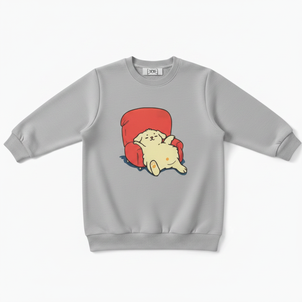 Lazy Dog Red Armchair Cozy Crewneck C1115