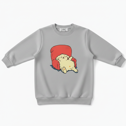 Lazy Dog Red Armchair Cozy Crewneck C1115