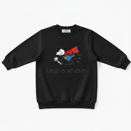 Doggy Is My Hero Superhero Crewneck C1116