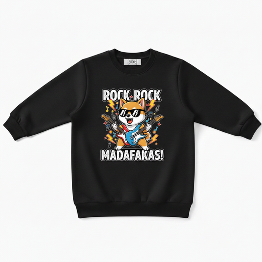 Rock Rock Madafakas Shiba Guitar Crewneck C1117