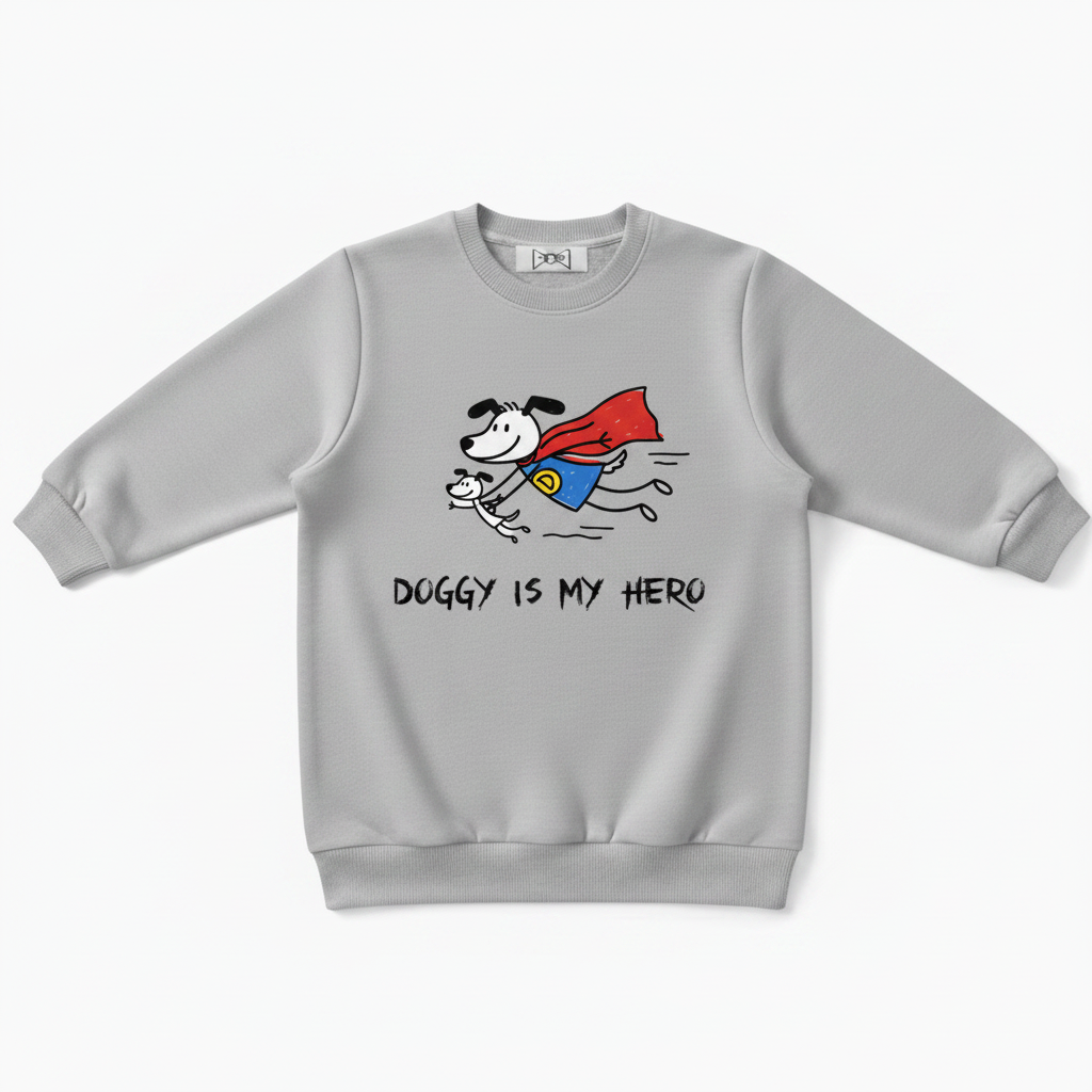 Doggy Is My Hero Superhero Crewneck C1116