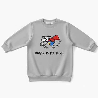 Doggy Is My Hero Superhero Crewneck C1116