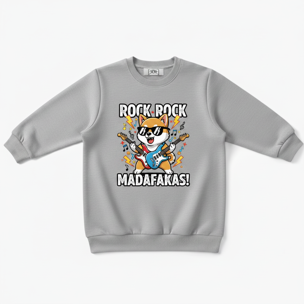 Rock Rock Madafakas Shiba Guitar Crewneck C1117