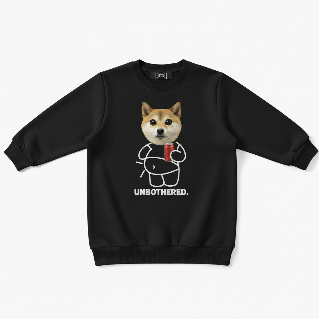 Unbothered Shiba Inu Meme Crewneck C1118
