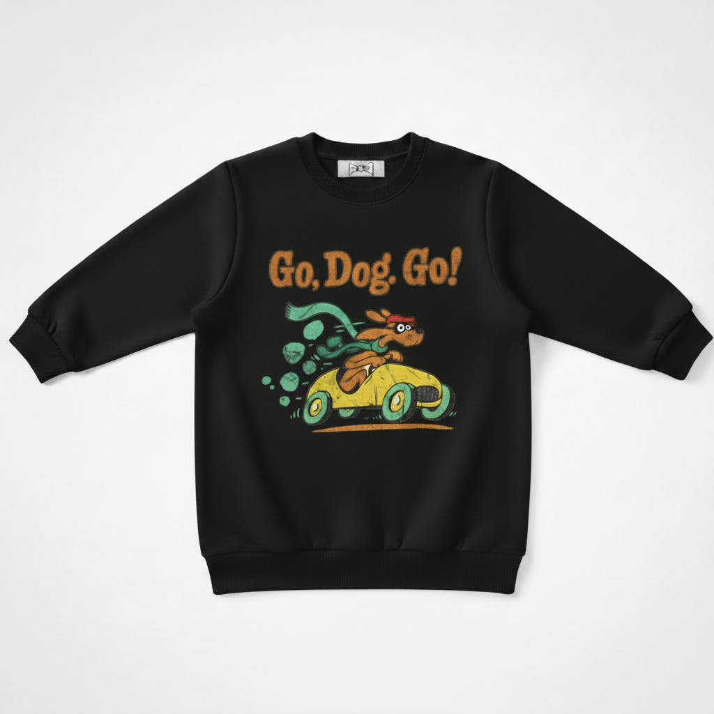 Go Dog Go Vintage Racing Car Crewneck C1128