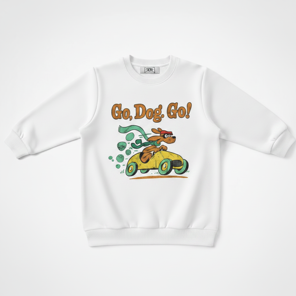Go Dog Go Vintage Racing Car Crewneck C1128