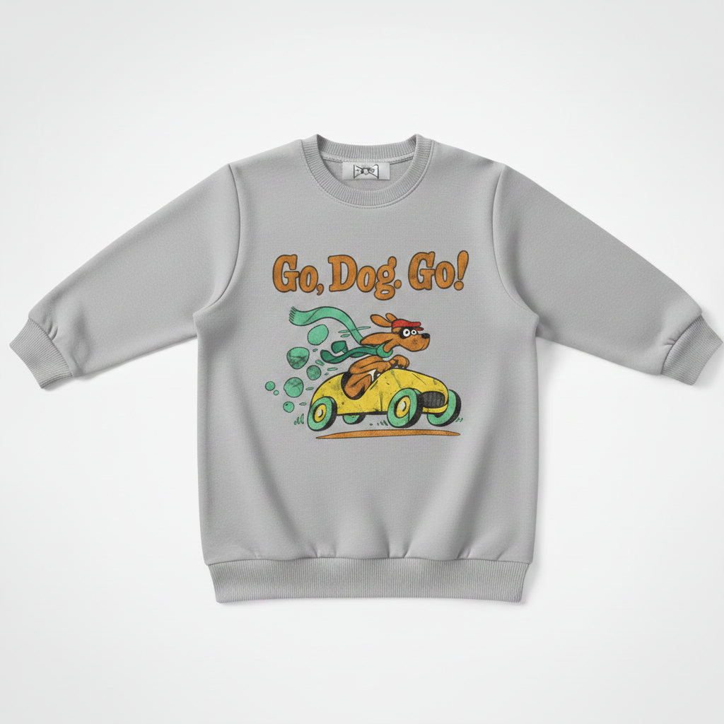 Go Dog Go Vintage Racing Car Crewneck C1128