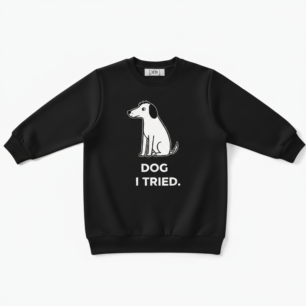 Dog I Tried Minimalist Crewneck C1131
