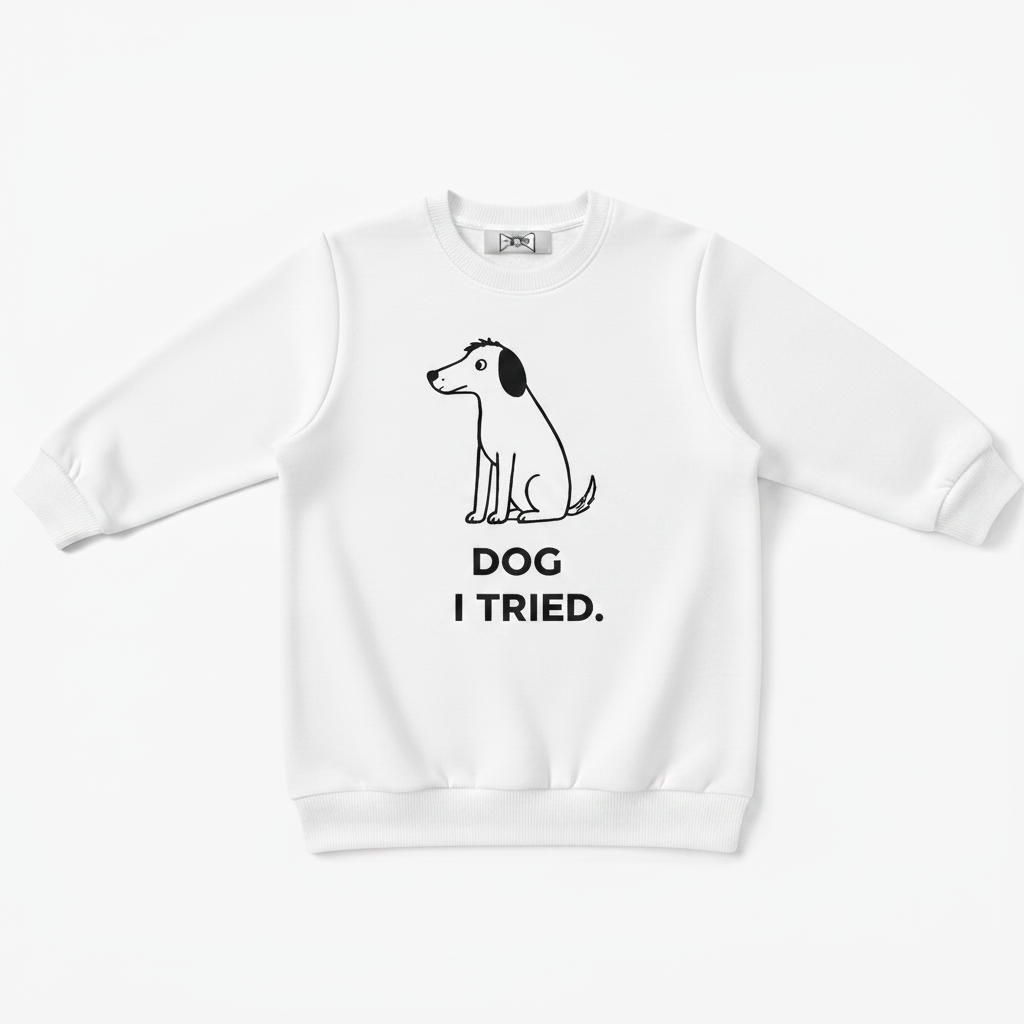 Dog I Tried Minimalist Crewneck C1131