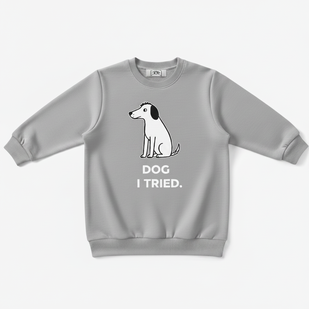 Dog I Tried Minimalist Crewneck C1131