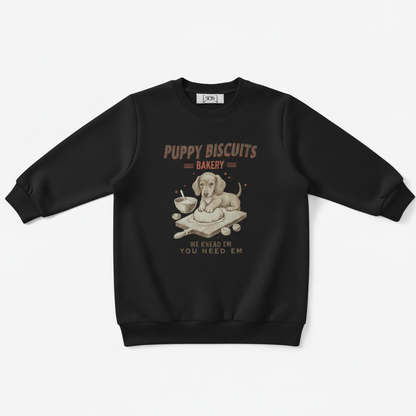 Funny Puppy Biscuits Bakery Dog Lover Crewneck C1089