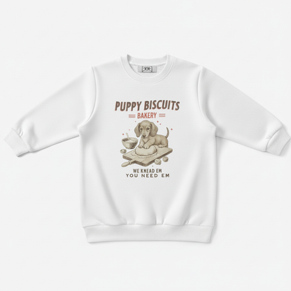 Funny Puppy Biscuits Bakery Dog Lover Crewneck C1089