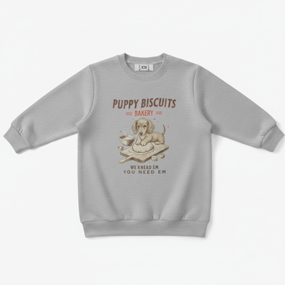 Funny Puppy Biscuits Bakery Dog Lover Crewneck C1089
