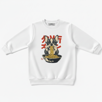 Frenchie Ramen Japanese Art Graphic Crewneck C1092