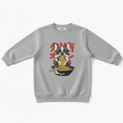 Frenchie Ramen Japanese Art Graphic Crewneck C1092