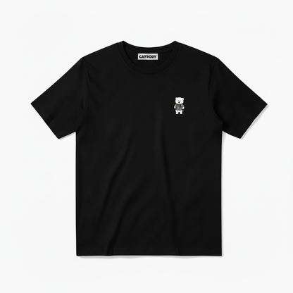 No Barking Fluffy Dog Soccer Referee Graphic Tee