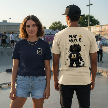 Playmaker King Cat Soccer Graphic Tee