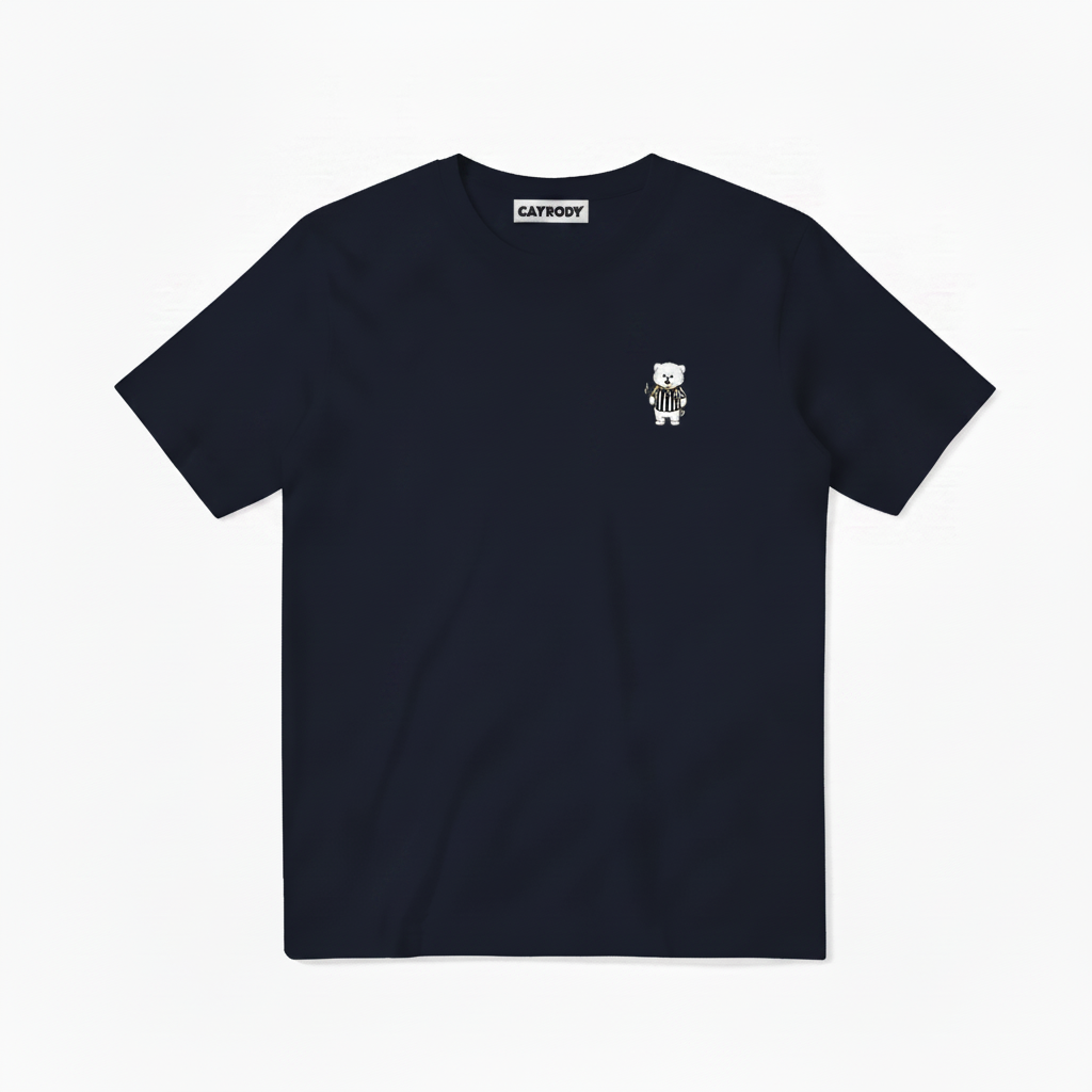 No Barking Fluffy Dog Soccer Referee Graphic Tee