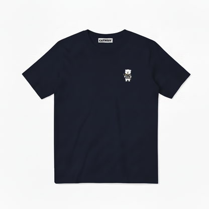 No Barking Fluffy Dog Soccer Referee Graphic Tee
