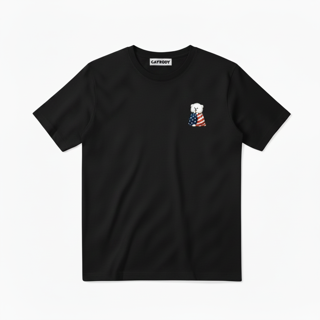 Emotional Support Fluffy Dog Soccer Fan Graphic Tee