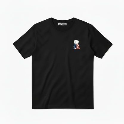 Emotional Support Fluffy Dog Soccer Fan Graphic Tee