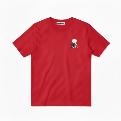 Emotional Support Fluffy Dog Soccer Fan Graphic Tee