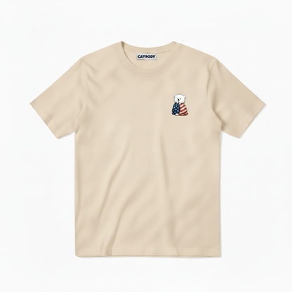 Emotional Support Fluffy Dog Soccer Fan Graphic Tee