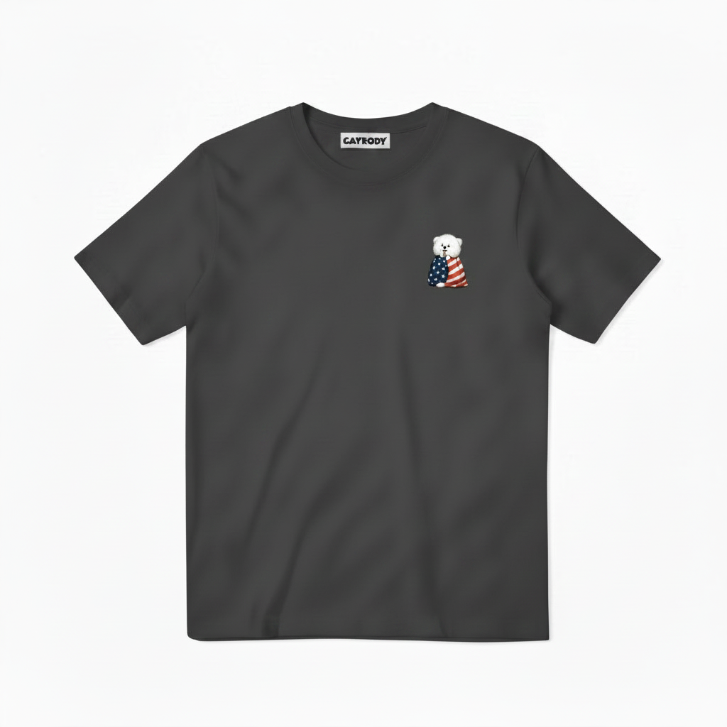 Emotional Support Fluffy Dog Soccer Fan Graphic Tee