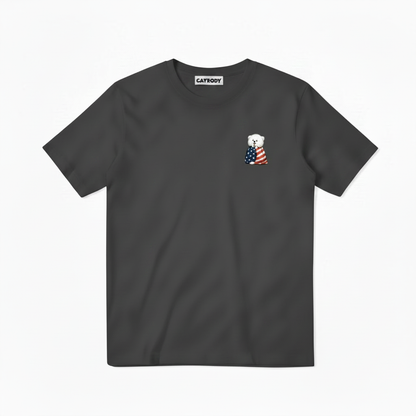 Emotional Support Fluffy Dog Soccer Fan Graphic Tee